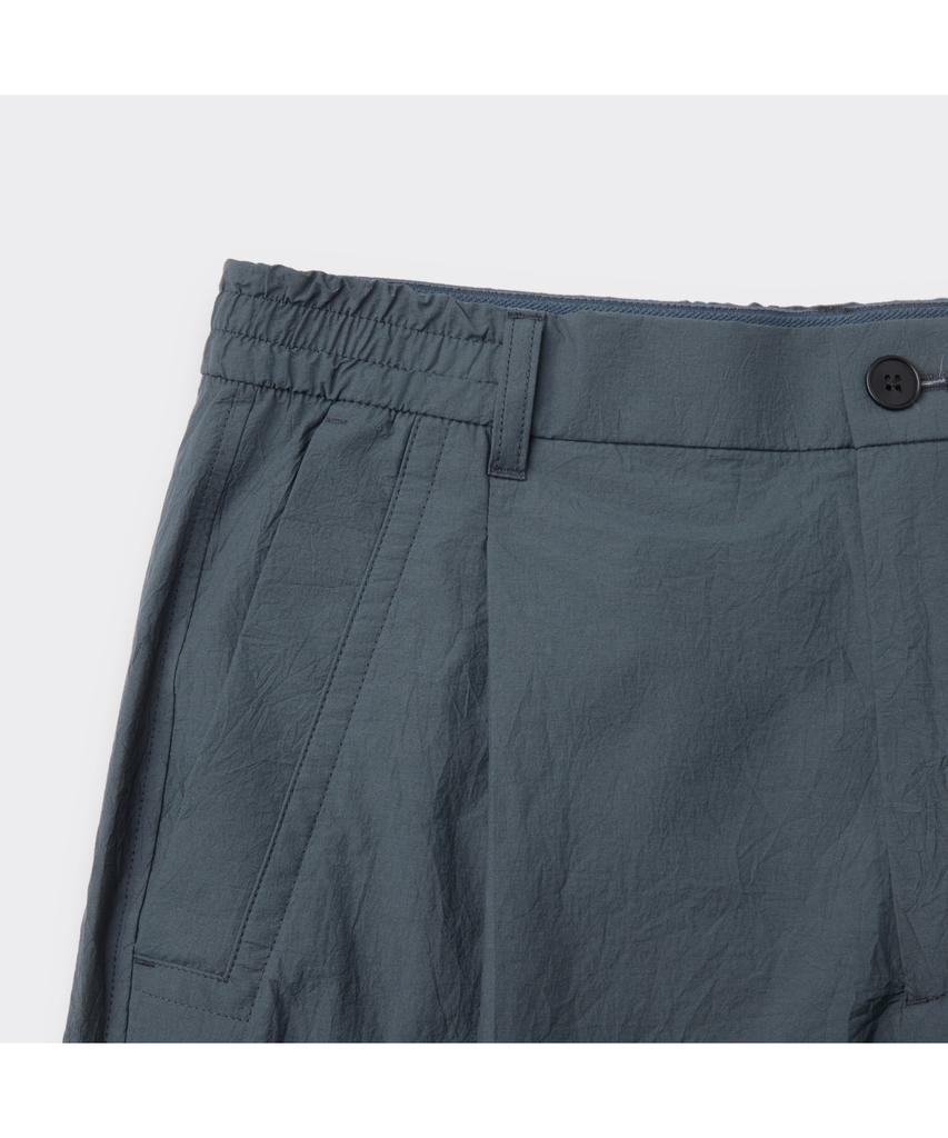 Keoseuuteommellou Gray Loose Fit Tucked Creased Pants Cwpam26431Gyx