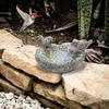Mangiatoia per Uccelli da Esterno in Resina con Costruzione Durevole e Design Resistente alle Intemperie Adatta per Giardino e Cortile Facile da Riempire e Pulire
