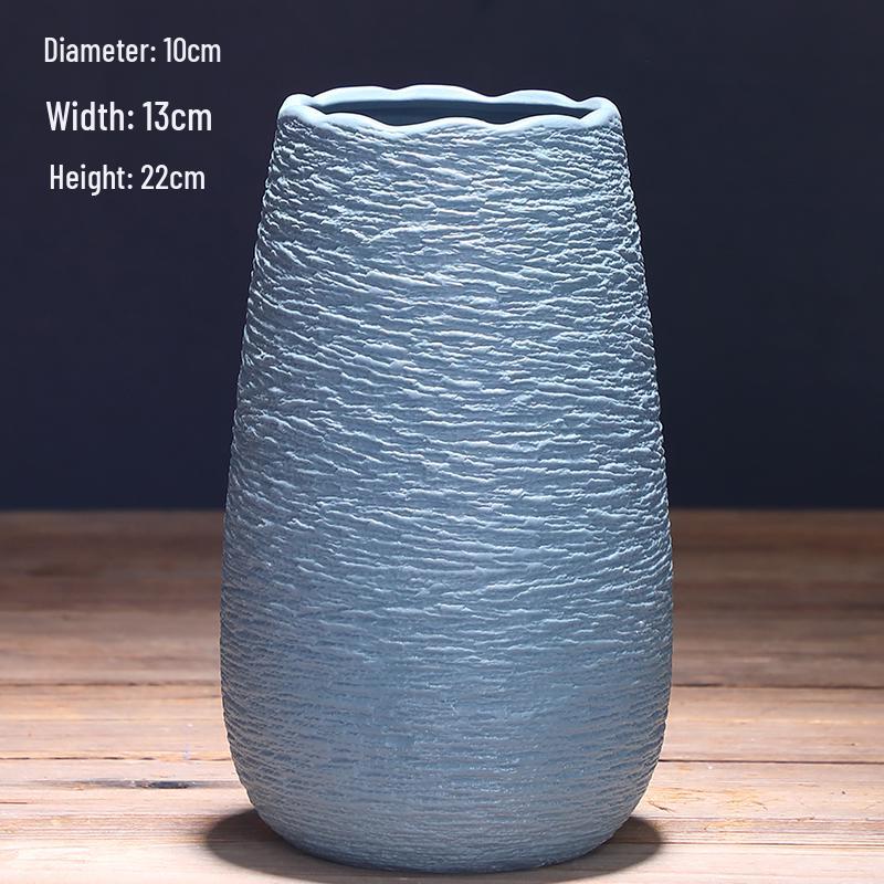 Modern Nordic Ceramic Dried Flower Vase - Minimalist Hydroponic Container for Home Decor