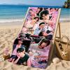 K-pop Group Stray Beach Towel, Microfiber Beach Towel, Perfect For Pool, Beach, Travel, Home Decor Beach Party Fan Gifts