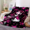 1Pc Monster High Starry Night Blanket For Couch Bed Plush Cozy Fuzzy Blanket Super Soft Warm Blankets For Fall And Winter 091828