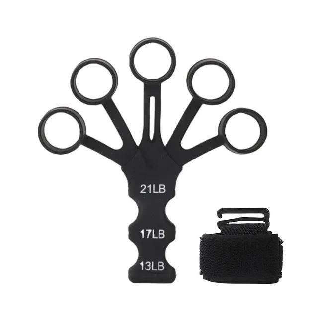 

Finger Gripper Finger Exerciser Guitar Finger Exerciser Exercise Patient Hand Strengthener 6 Resistant Levels Recovery чёрный