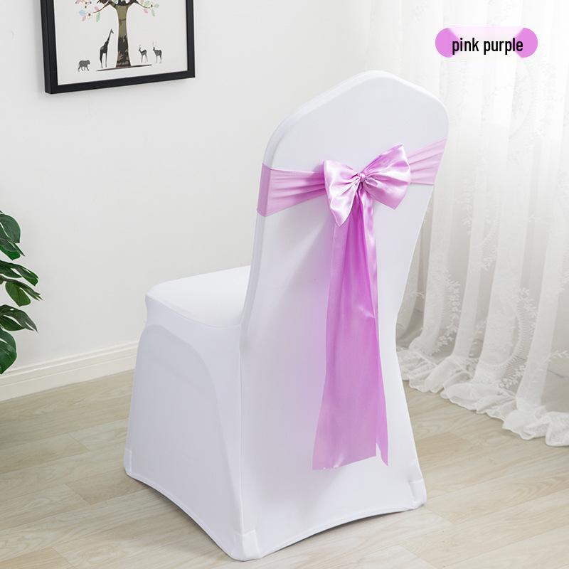 Elegante Coprisedia Decorazione con Nastro per Matrimonio