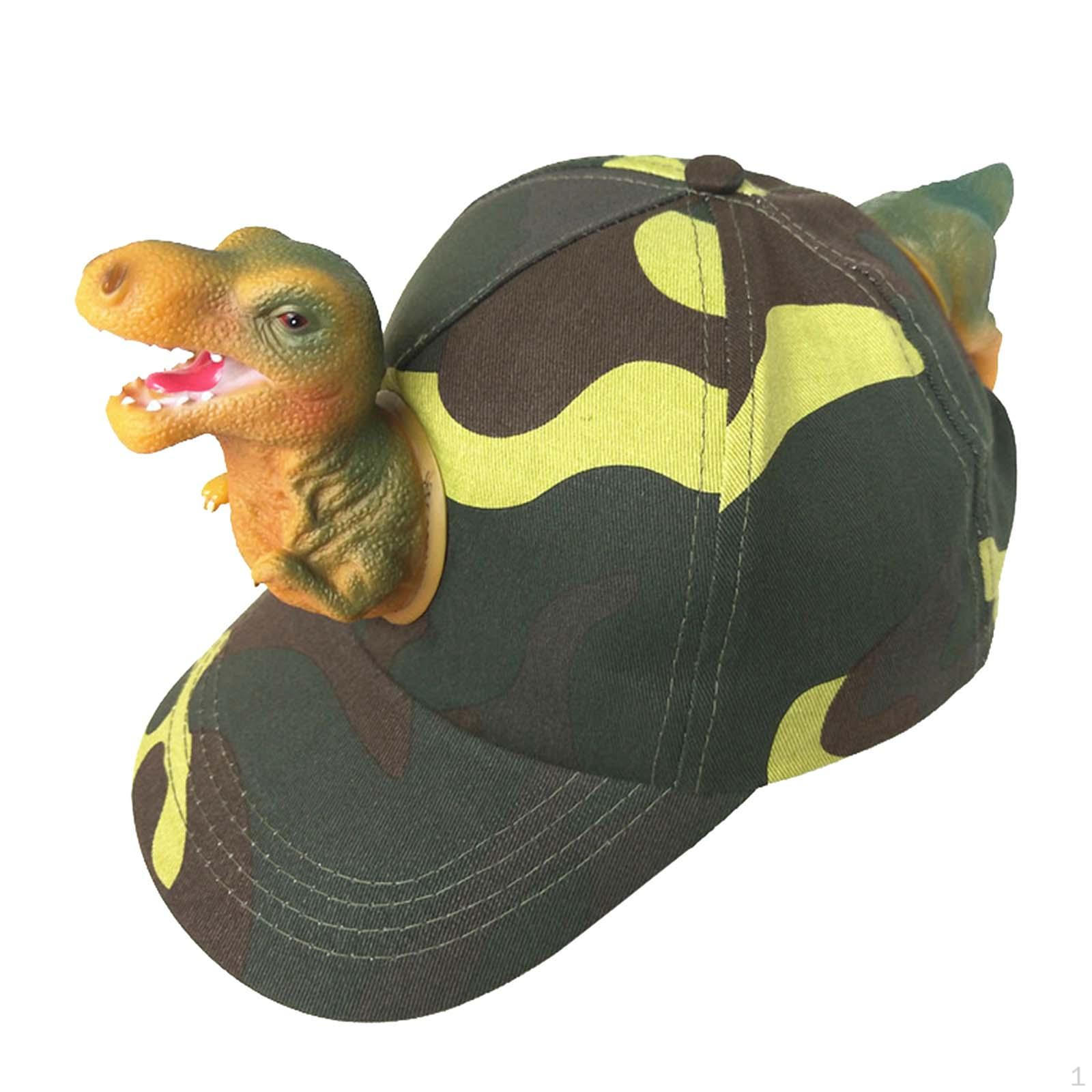 3D Dinosaur Baseball Animal Hat, Breathable Sun Parent-child Hat for Children, Adults, Men, S