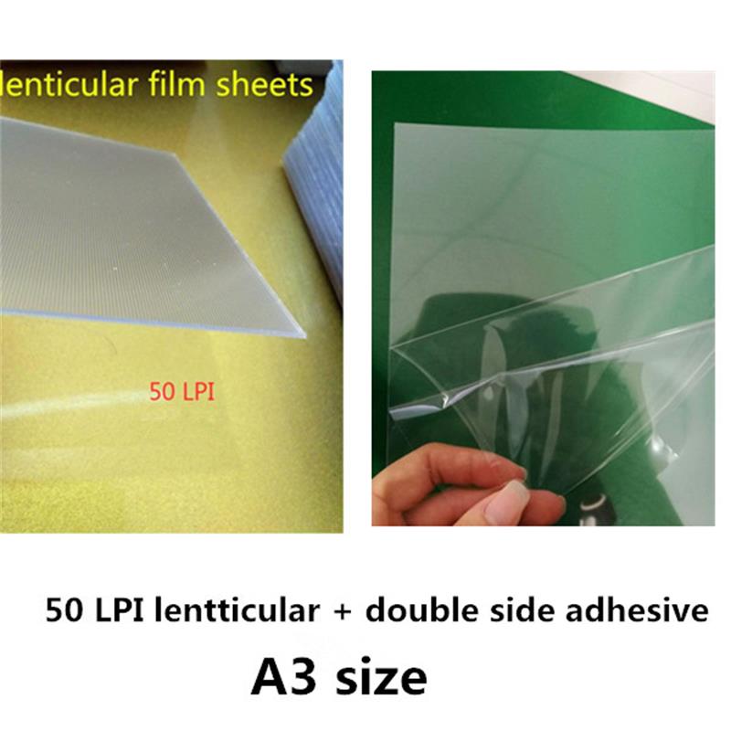 10 db 50 LPI & 75LPI &100LPI &160LPI Lencsefólia Lap a 3D Fotó Készítéshez Lencsefólia