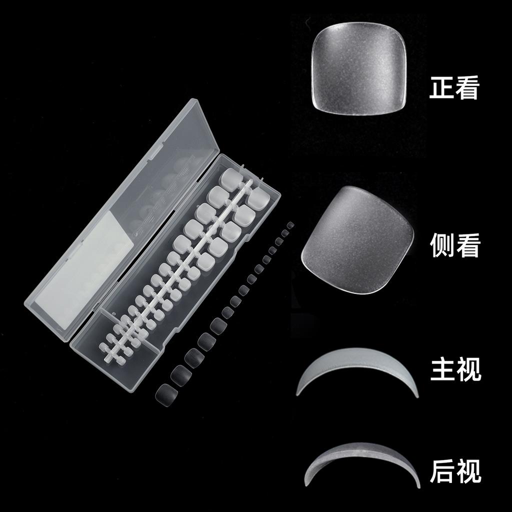 Wearing Nail Pieces Box Matte Transparent Nail Pieces 420 Pieces Manual Wearing Nail Pieces Special for Wearing Nail Pieces