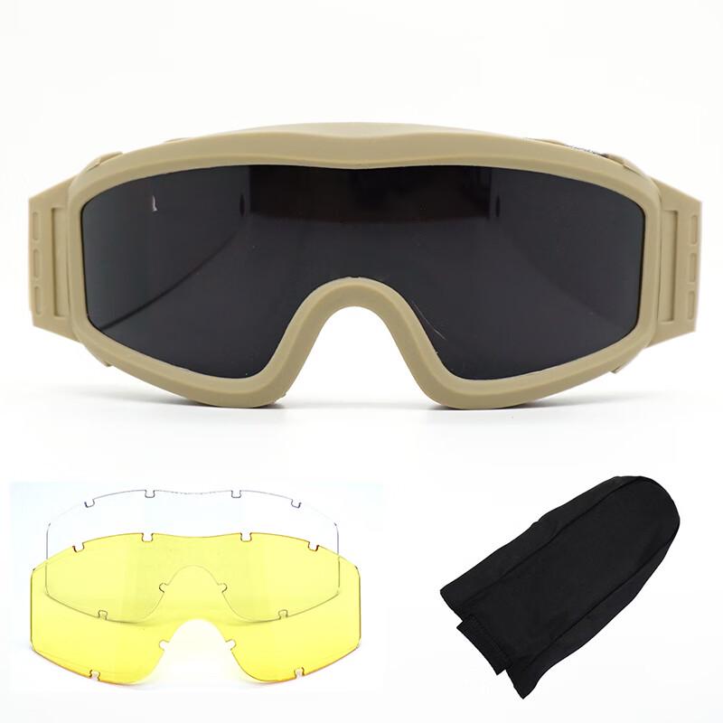 Iron Kingdom Locust Windproof Goggles with 3 Lenses