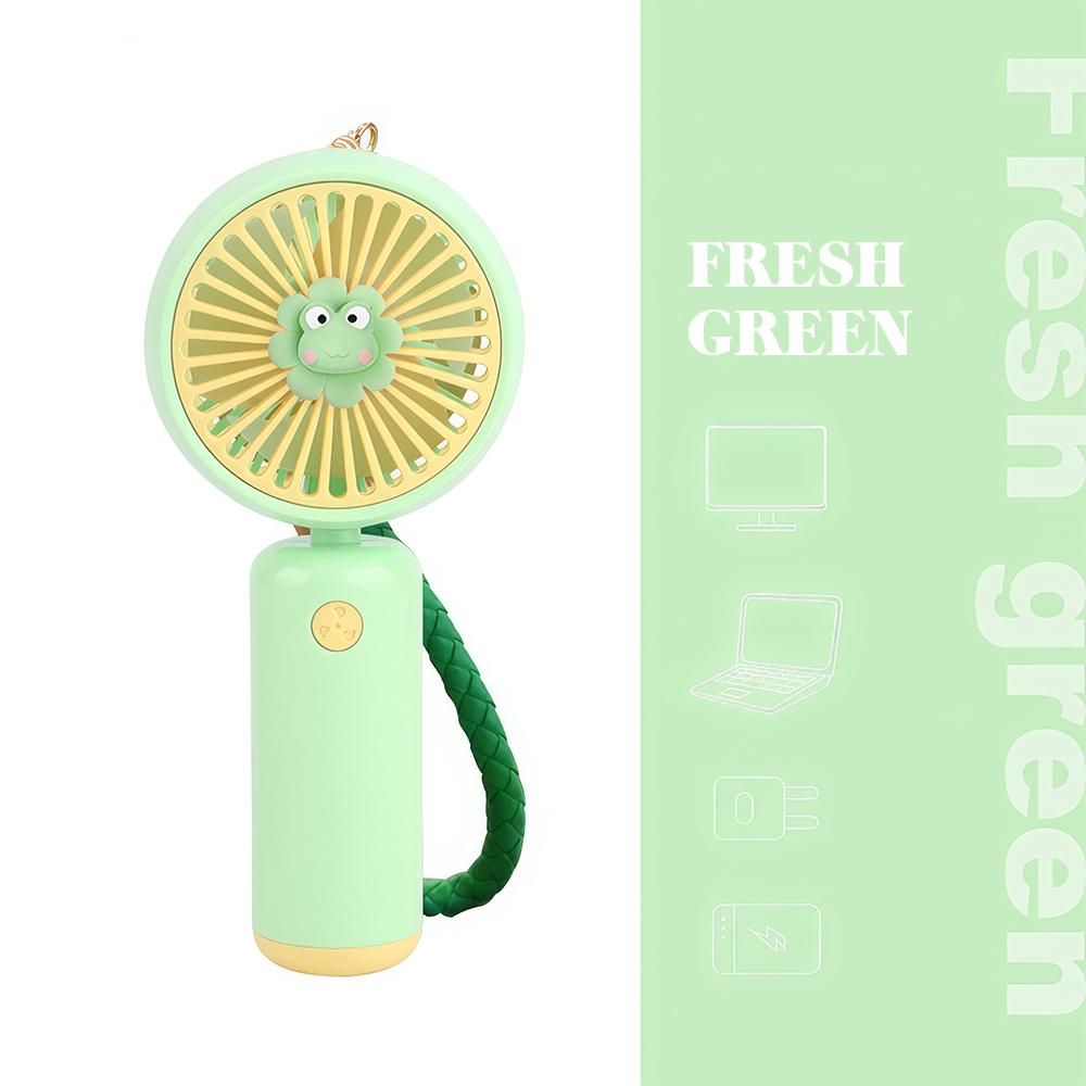 

2024 Новый портативный зарядный вентилятор мультяшный милый маленький студенческий зарядный мини-вентилятор с запястным шнурком портативный карманный USB-вентилятор бесшумный