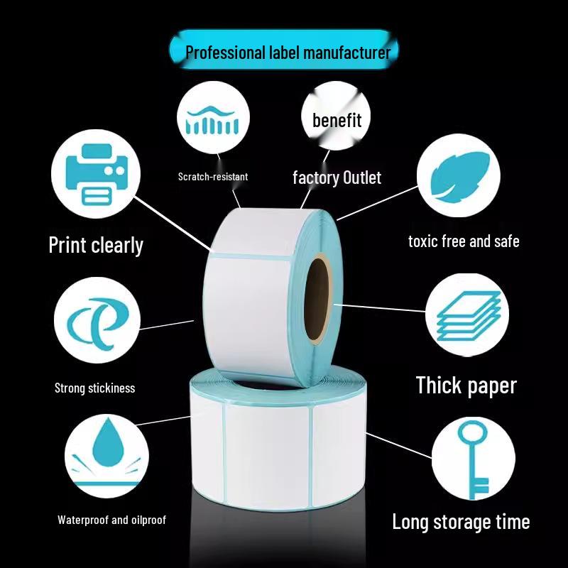 Durable Self-Adhesive Thermal Barcode Label Paper