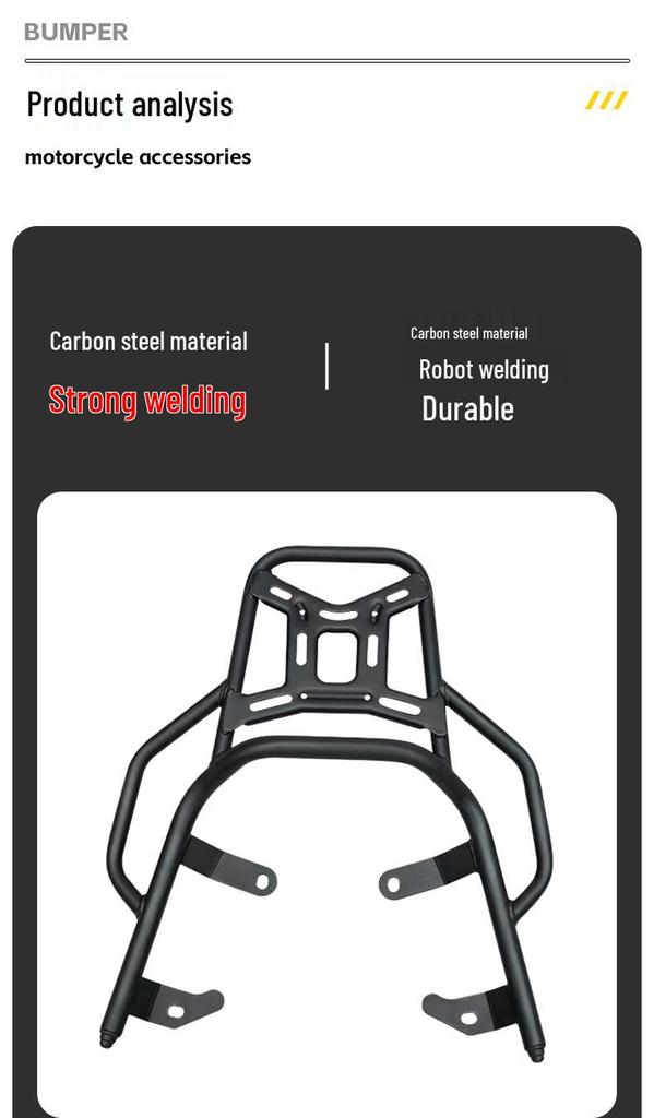 Suzuki UU125 Gepäckträger hinten/Stauraumträger/Heckspoilerhalterung für Kofferraummodifikation