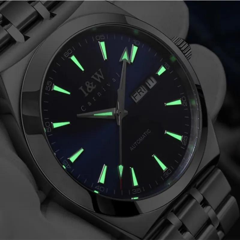 IW Top Brand Original Business Automatic Men's Watches Japan Miyota Movement Mechanical Watch for Men Date Waterproof Sapphire