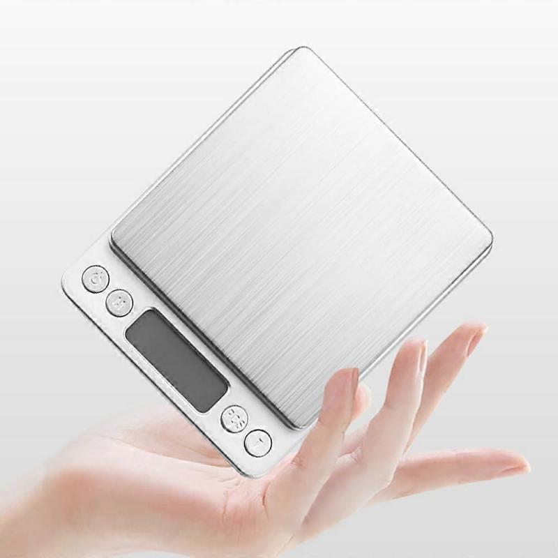 Digital Food Scale for the Kitchen, Stainless Steel Panel, 3KG 0.1 Gram LCD Accuracy