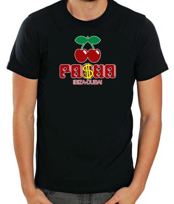 Funny Pacha Ibiza - Dubai Logo Cherry, Short Sleeve T Shirt Men  G563