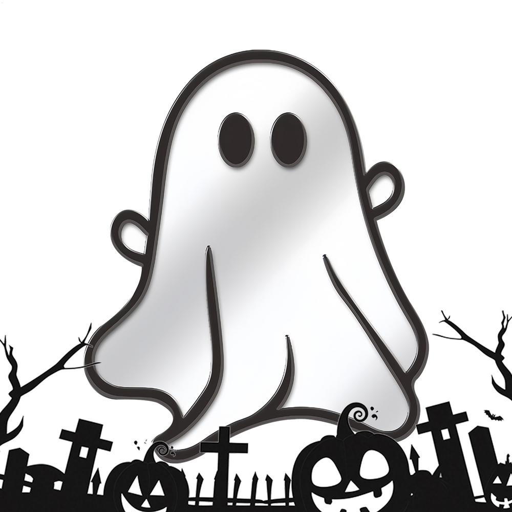 

Halloween Stickers Halloween Window Decorations Mirror Reflective Effect Wood Spider Pumpkin Sign for Haunted House Holiday