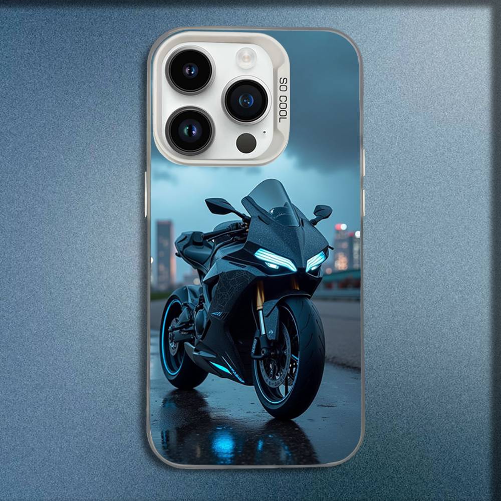 

Moto Y-Yamahaes Cool Bike Phone Case For iPhone 16,15,14,13,12,11,Mini,Pro,E,MAX White Candy Matte Shockproof Cover iPhone16se4
