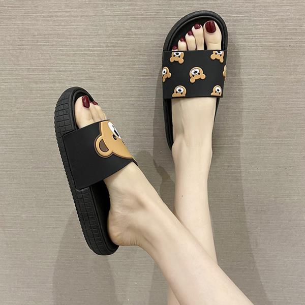 Fashion House Slippers Platform Women Luxury Shoes Slides Pantofle Designer Flat Summer Soft 2025 Flat Shoes Female Slippers Soft Slides
