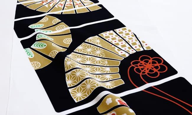 Dyeing Anbo Hand Towel Authentic Dyed Cotton Tokuoka Made in Japan 35cm x 100cm "JYU Fan" 100%