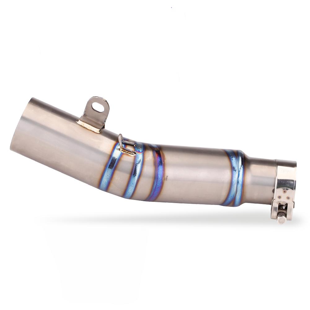 For YAMAHA YZF R6 2006-2025 Motorcycle Exhaust System Modified Stainless Titanium Alloy Adapter Middle Pipe Racing Escape Kit