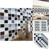 Elegant 3d Mosaic Self-adhesive Oil-proof Wall Sticker Set For Home Kitchen Decor