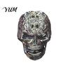Automotive Interior Decoration Halloween Car Air Vent Clip, Metallic Skull Bat Freshener Clip Charm, Cool Auto Aroma Diffuser for Gothic Truck
