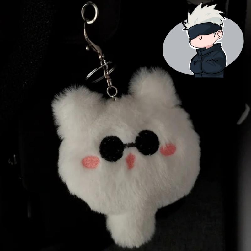 Cute Cat Plush Toy Keychain For Gifts And Decor Adorable Stuffed Animal With Embroidered Features