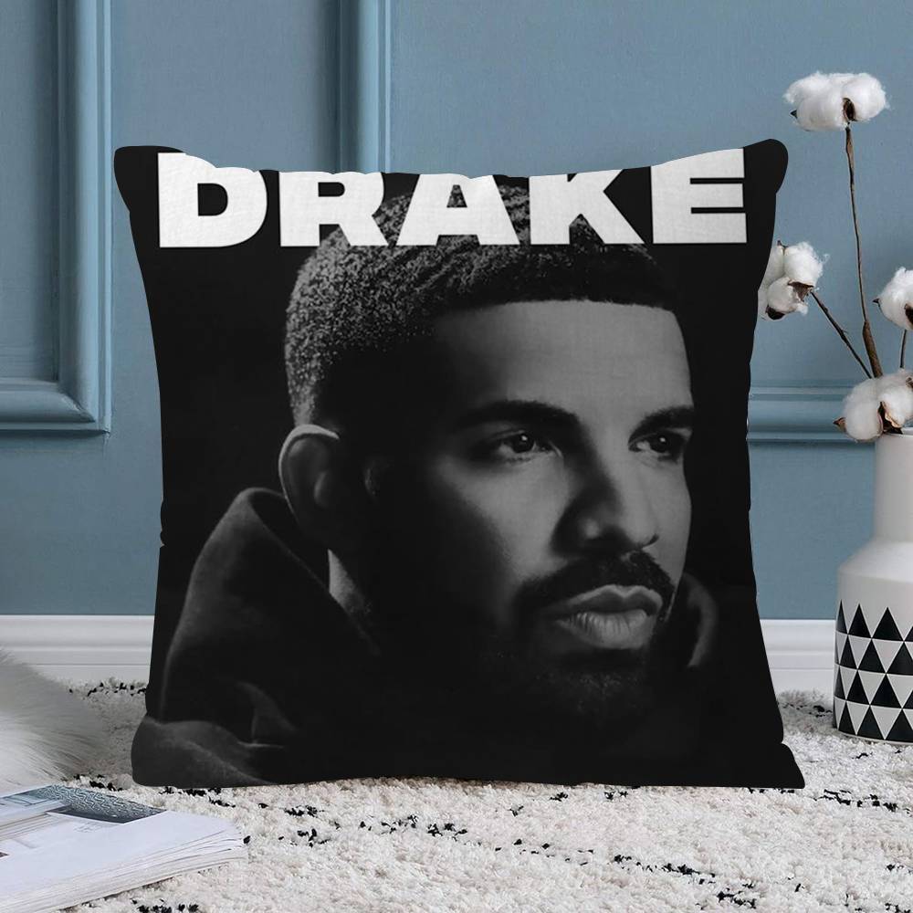 Singer DDrake For Hip Hop Pillow Cover for Bedroom Room and Living Room Sofa Decorative Cushion Cover