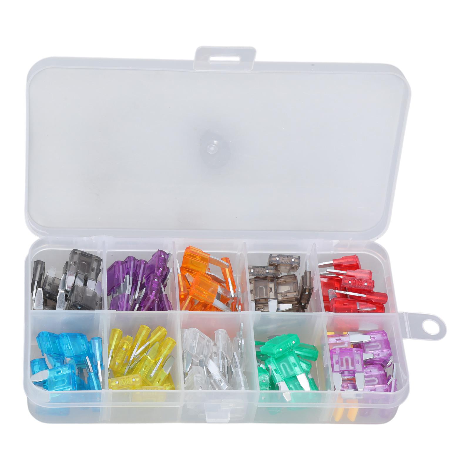 

Multifunctional Vehicle Fuses Set 120pcs Color Code Small Fuses Portable Accessory for Secure Electrical Systems
