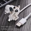 Fun Humping Dog Charger Cable Relieve Stress Efficient Quick Charging Smart Chip Type-C/8-Pin/Micro USB Charger Cord