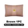 1pcs Car Leather Headrest Seat Lumbar Pillow Auto Accessories For Ferrari F430 Stradale Roma 488 Spider SF90 LaFerrari Portofino MQ6
