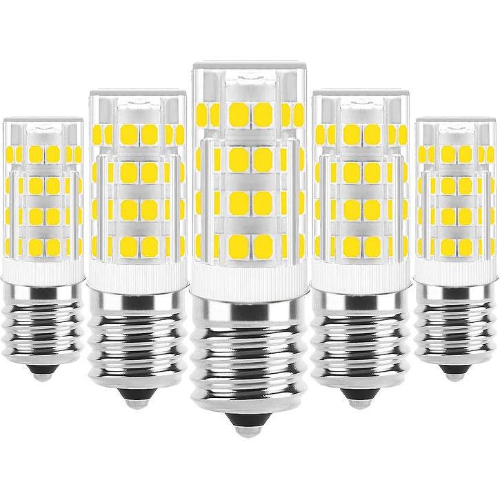 E17 LED Bulb Dimmable,E17 Intermediate Base,T7 4W 40W Incandescent Equivalent,Daylight White 6000K,Fit for Over Stove Appliance, Range Hood,