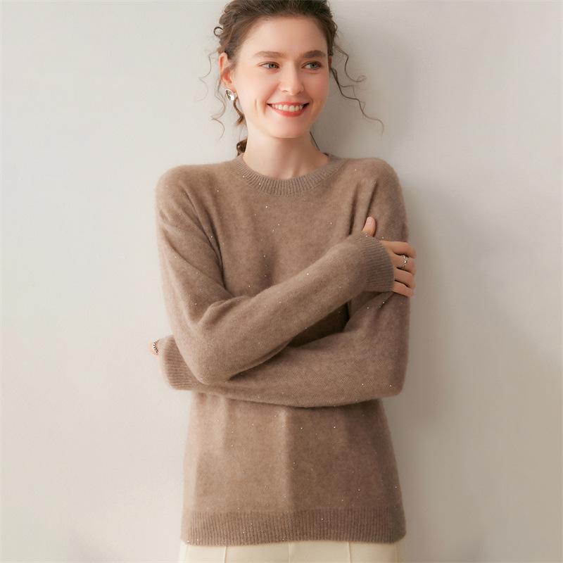 Lekasha Women's Loose Warm Cashmere Pullover Sweater