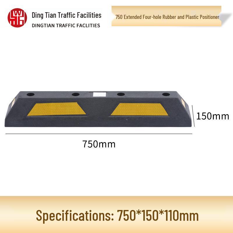 Heavy-Duty Rubber Wheel Chock Parking Stop