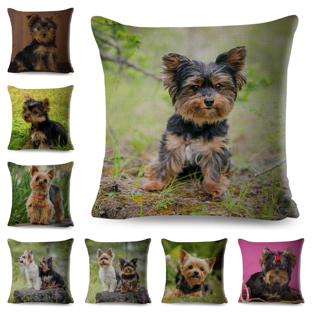 Cute MINI Dog Cushion Cover Decor Pet Animal Printed Pillowcase Polyester Pillow Case for Sofa Home Car Cm