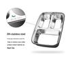 Multi-Compartment Stainless Steel Bento Box - No Flavor Mixing, Microwave Safe, Ideal for Students and Office Workers, Portable Lunch Solution