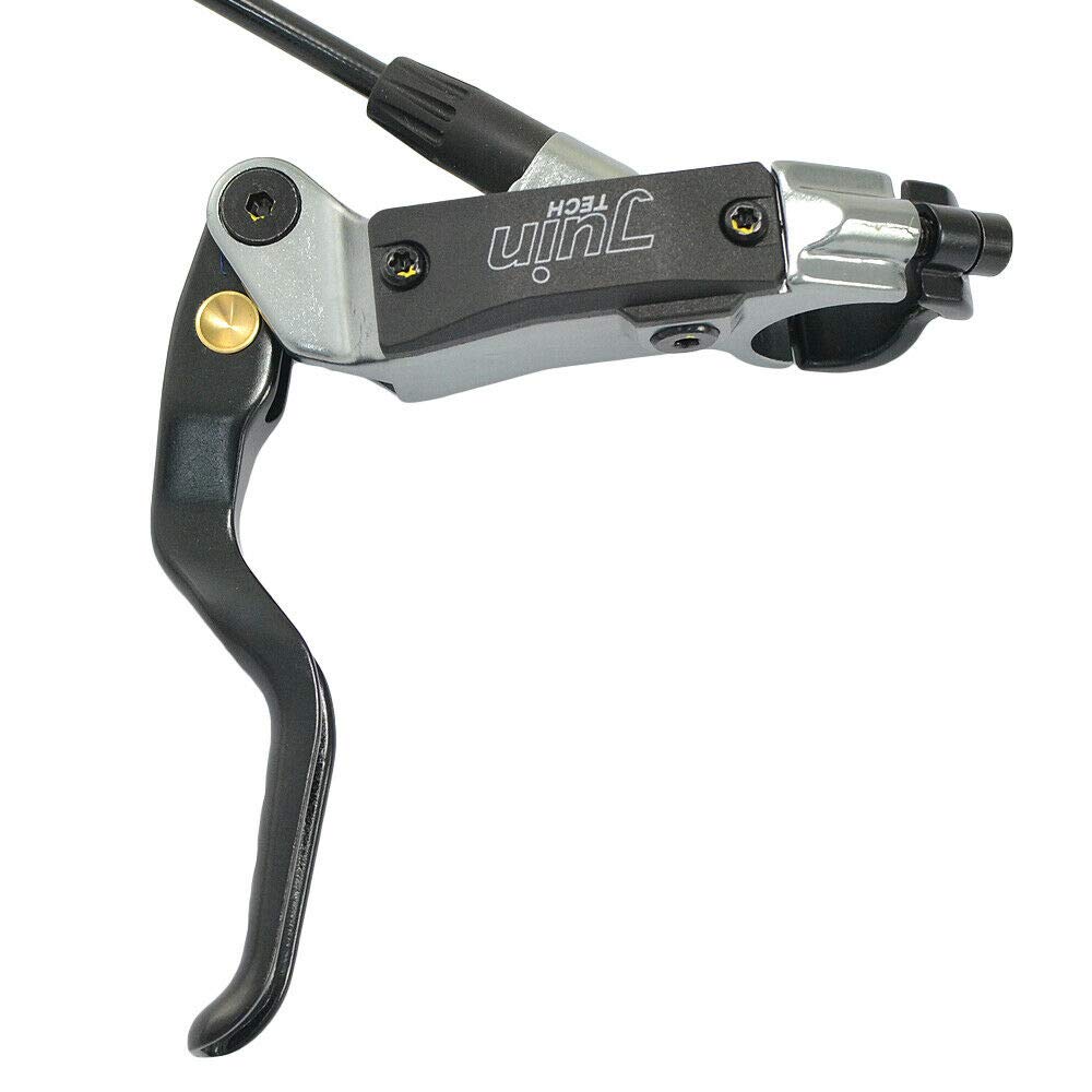 JUIN TECH DB1 MTB Hydraulic Disc Brake JT2265 E-bike Dual-Piston Set(F+R) W/160mm Rotor, Gray,