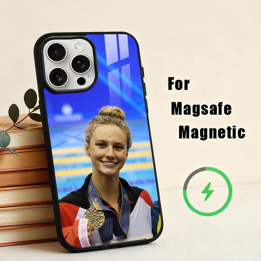 Swimmer S-Summer M-McIntosh Phone Case For iPhone17,16,15,14,13,12,11 Plus,Pro Max Magnetic For Magsafe Wireless Charging