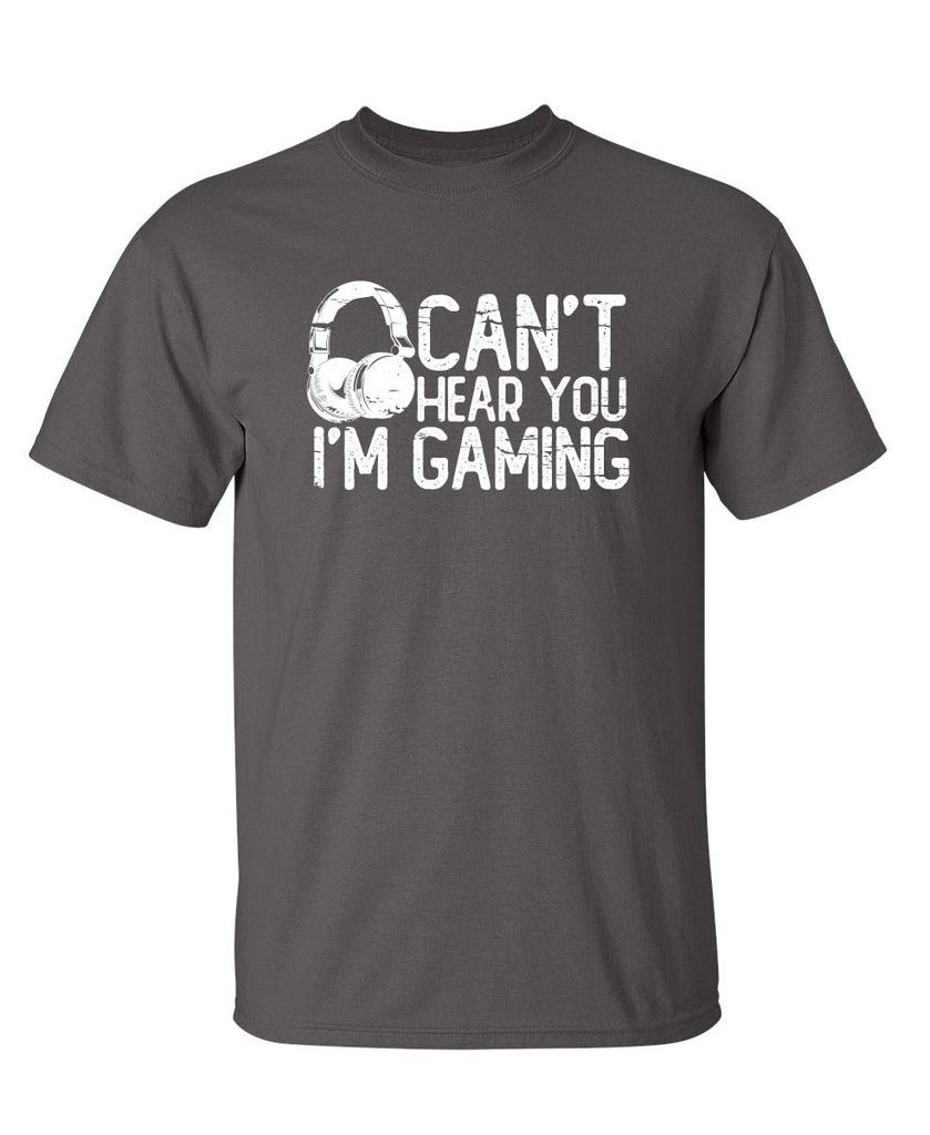 Cant Hear You Im Gaming Headset Graphic Video Games Gamer Mens Funny T Shirt