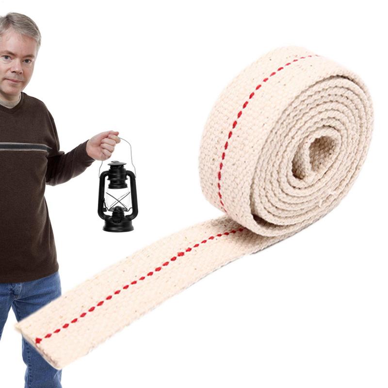 5Meter/Roll Kerosene Lamp Wick Braided Cotton Flat Oil Lamp Lanterns Cotton Wicks Handmade Portable Horse Lamp Supplies