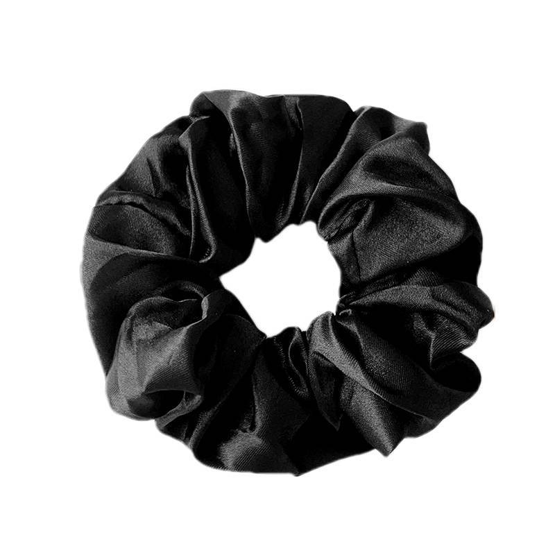 Large Satin Pudding Pig Large Intestine Hair Band Solid Color Head Flower Headrope Headgear Hair Accessories