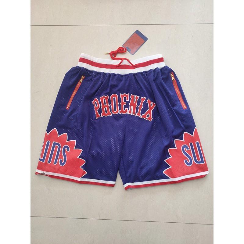 Mens Basketball Shorts With Team Embroidery NBA Style Loose Fit Athletic Pants Practice Casual Wear