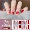 CS Waterproof No-Cure Gel Nail Wraps, Full Cover Spring & Summer Blend & Contrast Color Nail Stickers, Nail Patch Films