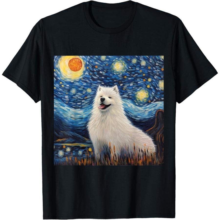 Samoyed Starry Night - Samoyed T-Shirt(1) S