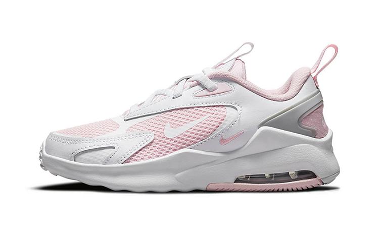 Nike Air Max Bolt Comfortable Low top Running Shoes Pink White Kids  CW1627-600 29.5