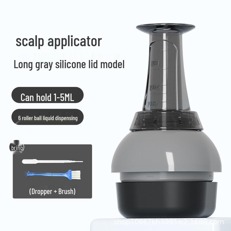 Mino 15ml Large Capacity Scalp Applicator: Portable Hair Strengthening Essential Oil Roller & Massage Comb