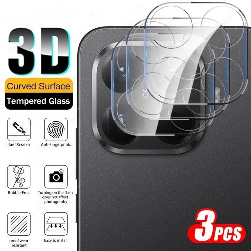 1-3 Stück 3D Ultra HD Kristall gehärtetes Glas Kameraobjektivschutzfolie für Xiaomi 17T 15/14T Pro Rückseite 9H Kratzfest Kameraabdeckung