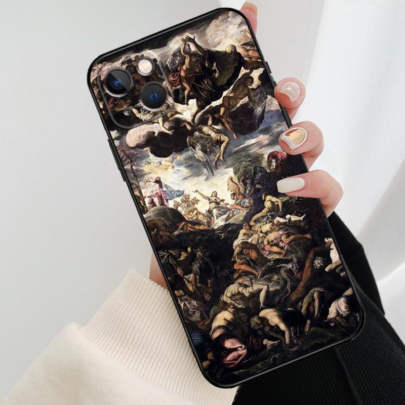 Renaissance Art Painting Phone Case For iPhone 17 Pro Max 15 14 13 11 12 16 Pro Max mini 15 16 Plus 16e 17 Air Cover