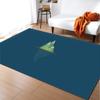 Ethnic Style Carpet Feather Style Bedroom Floor Mat