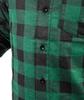 Flannel shirt, green, size XXXL