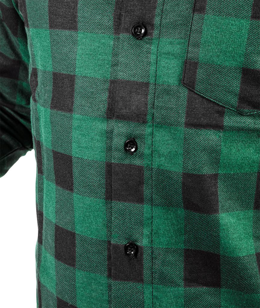 Flannel shirt, green, size XXXL