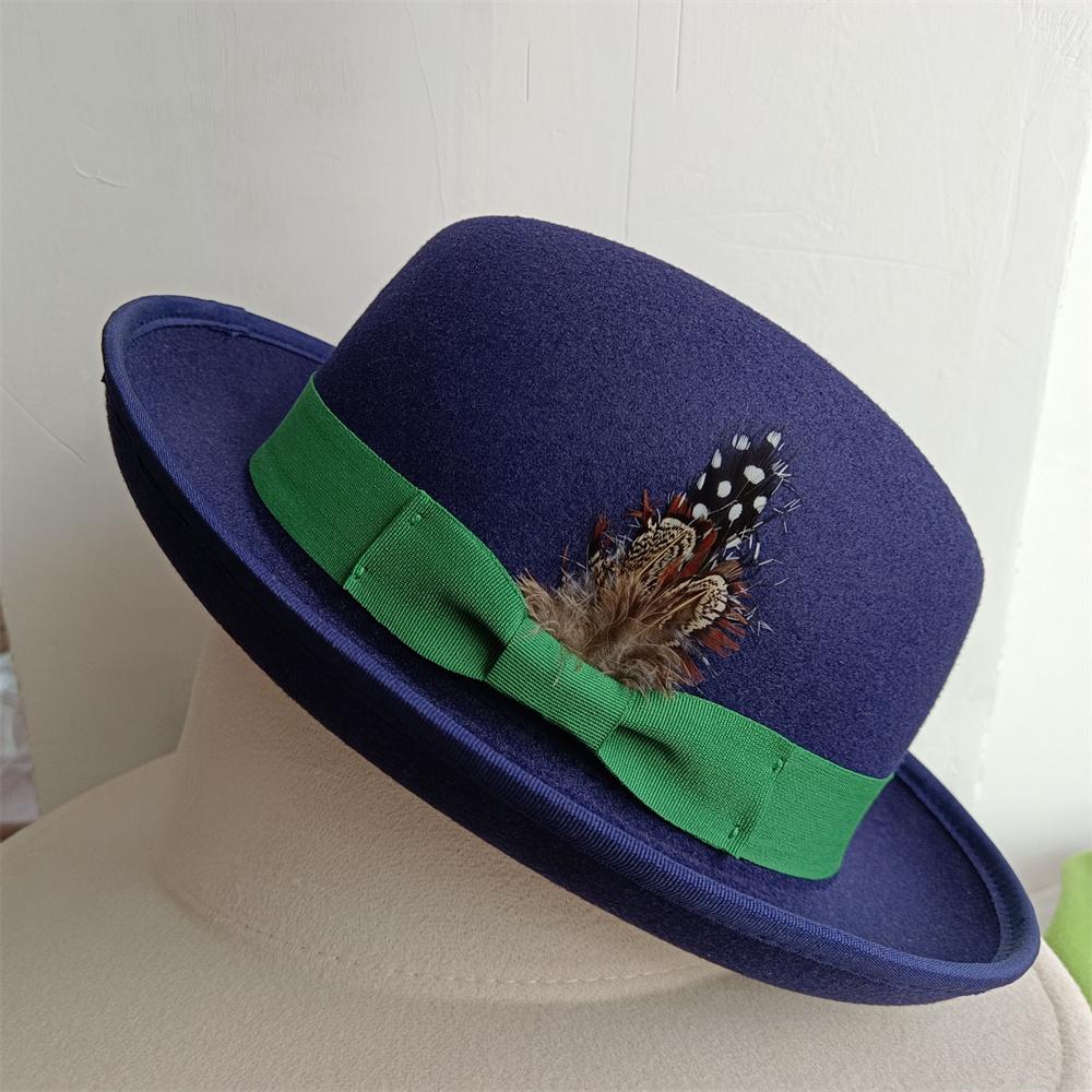 The Derby Hat Bowler Hat Fedora For Women And Men Party Hat Men Hat For Winter Elastic Band Felt Hat Jazz Church Hat
